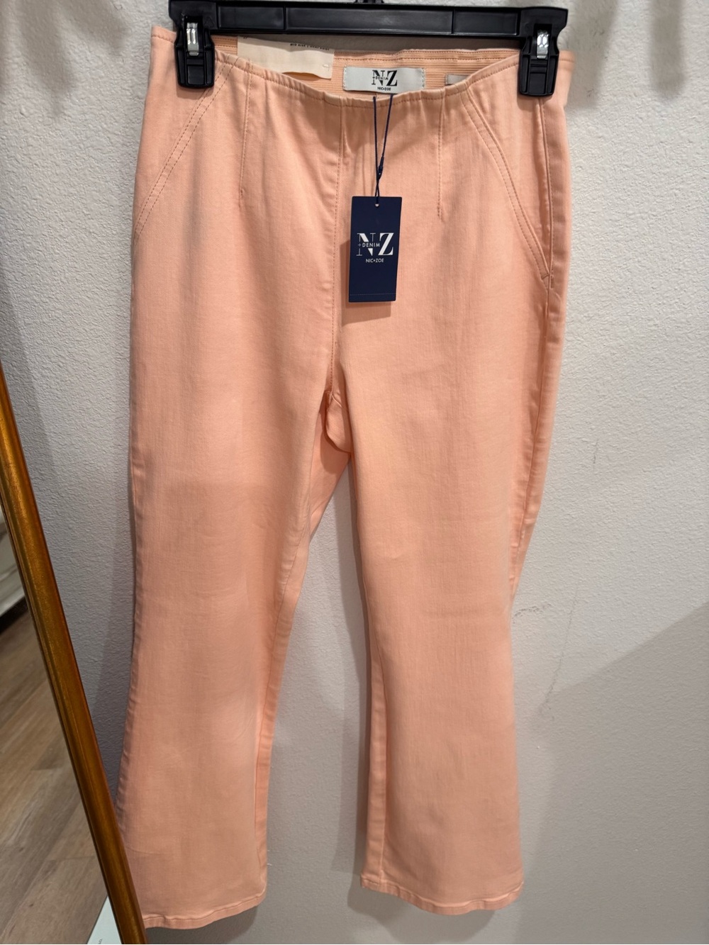 NIC+ZOE Peach Pull-On Straight Leg Pants